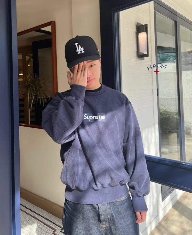 Supreme Washed Box Logo SS 25 Sweatshirt
