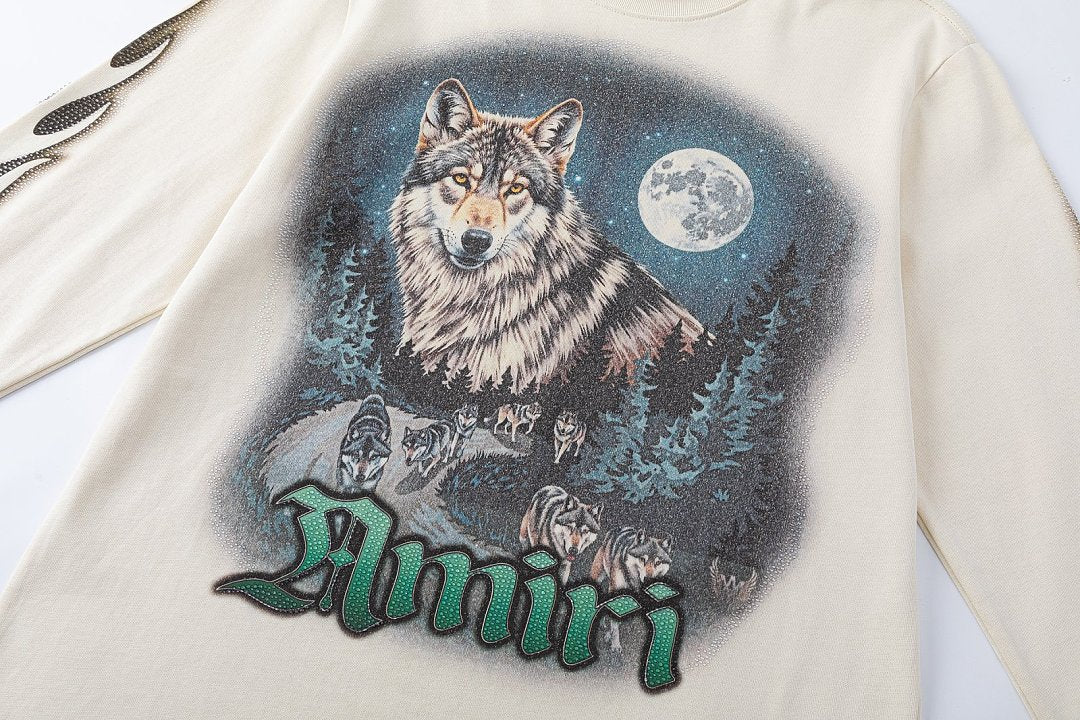 Amiri Crystal Ball T-Shirt Long Sleeve Tee
