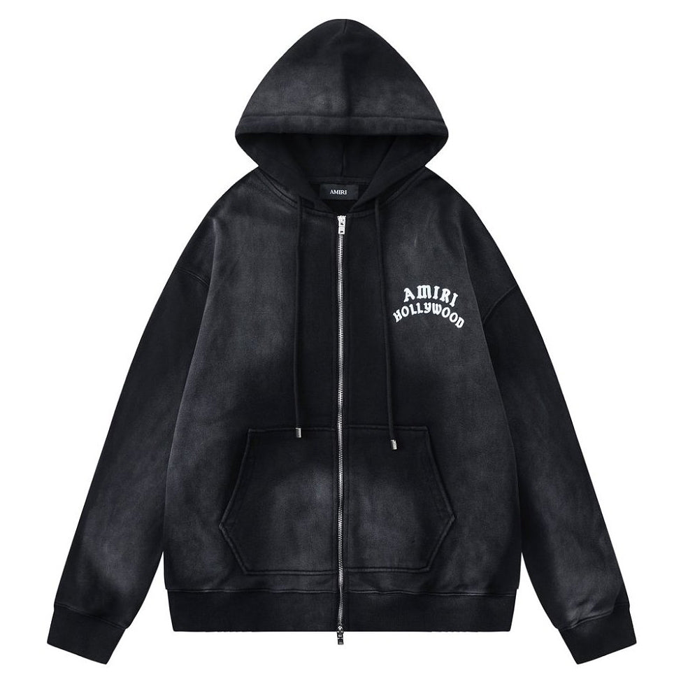 AMIRI Hollywood Zip Hoodie Black