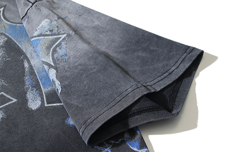 Letter Ghost Pattern T-shirt