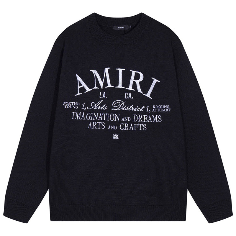 AMlRl Distressed Arts District Cotton Sweaters AMIRI