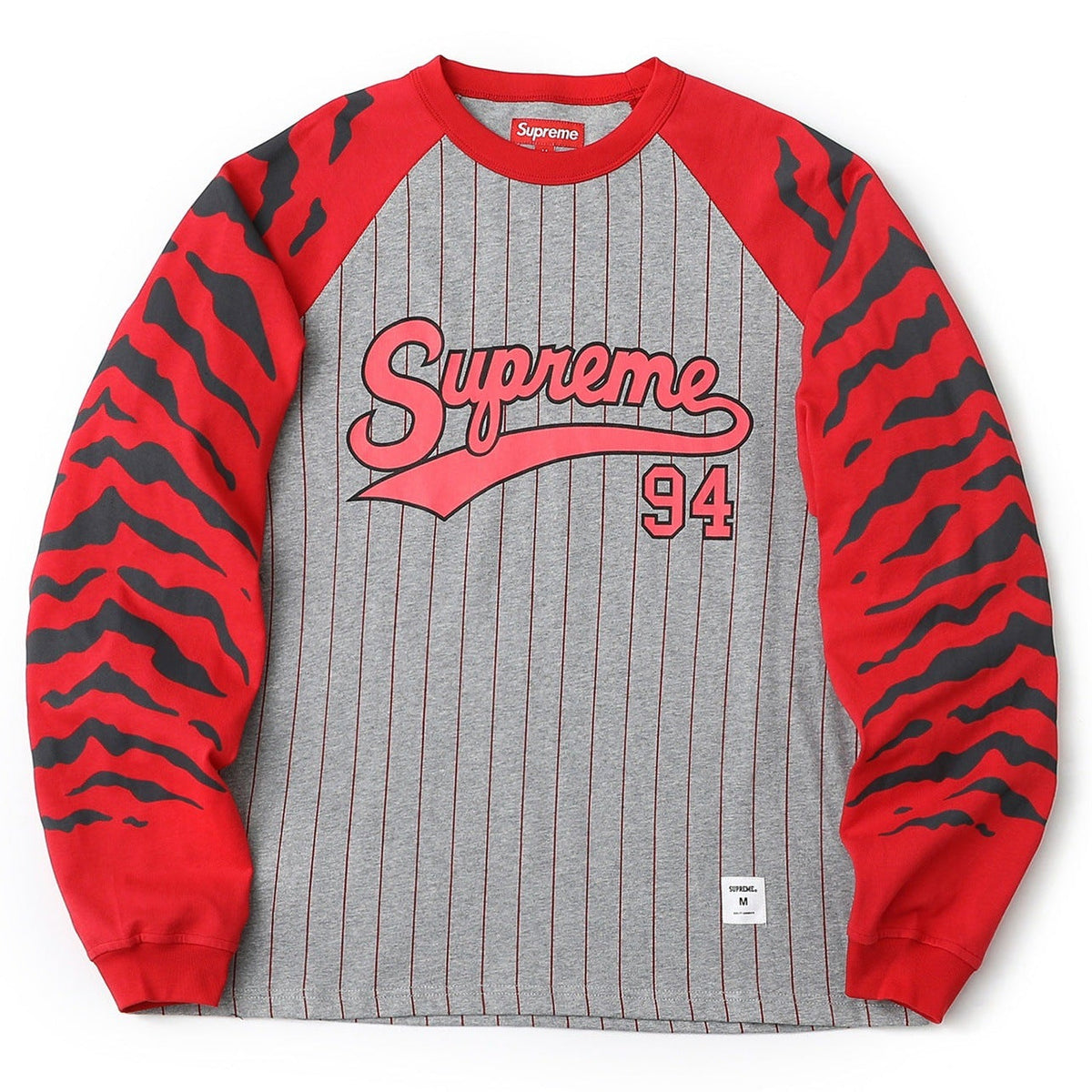 Supreme Tiger Raglan Long Sleeve Tee