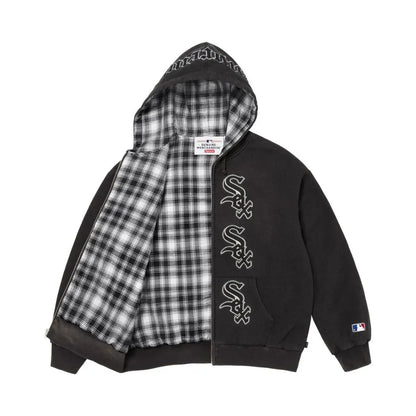 Supreme x Chicago White Sox Zip Up Hooded Sweatshirt black