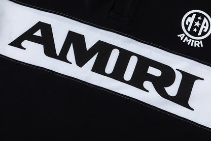 AMIRI stripe-detail logo polo shirt