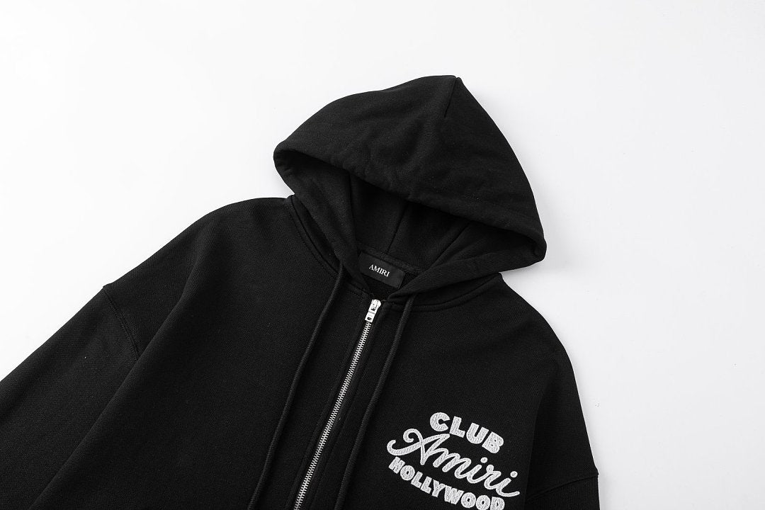 AMIRI Club Amiri zip up hoodie